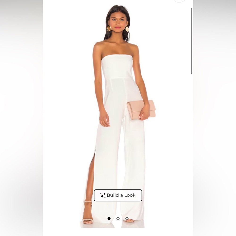 Nookie Strapless White Jumpsuit